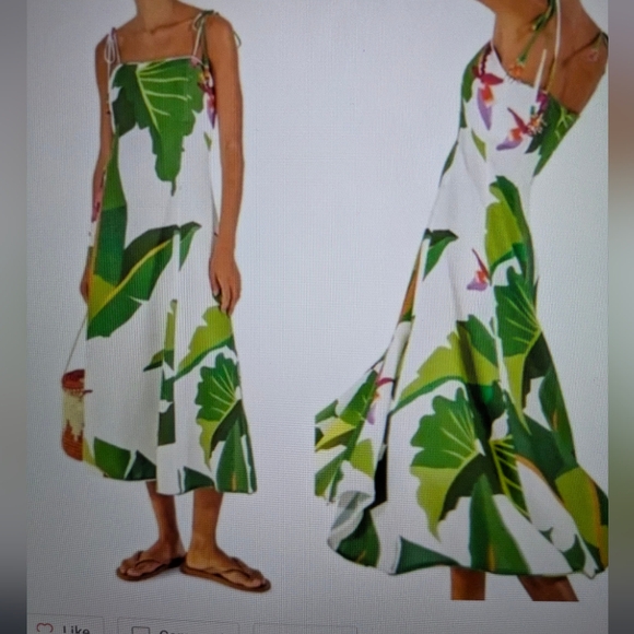Farm Rio tropical Print midi dress - Picture 3 of 11